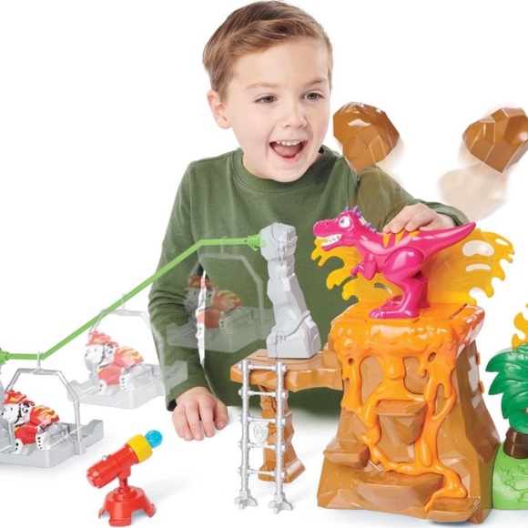 BRAND NEW paw patrol Dino rescue volcano playset with zipline - Picture 2 of 6